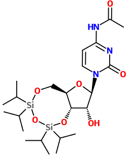 (image for) MC081108 N-Acetyl-3',5'-O-(1,1,3,3-tetraisopropyl-1,3-disiloxanediyl)cytidine